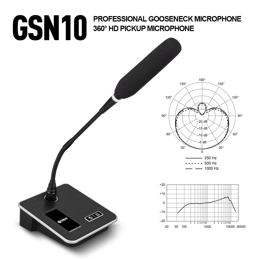 Xlr Microphone Condenser - GSN10 Professional Desktop Gooseneck Microphone, Audio