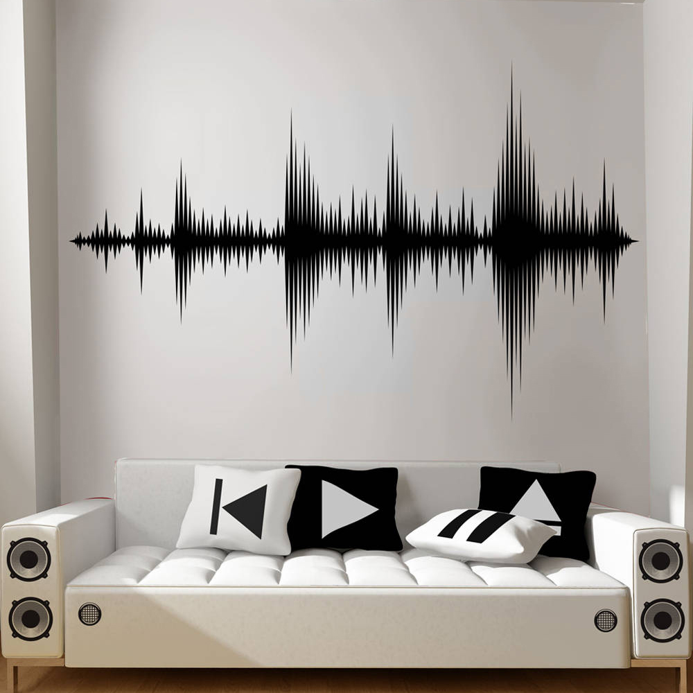 Audio Music Wallpaper - Âm Thanh Sóng Decal Dán Tường