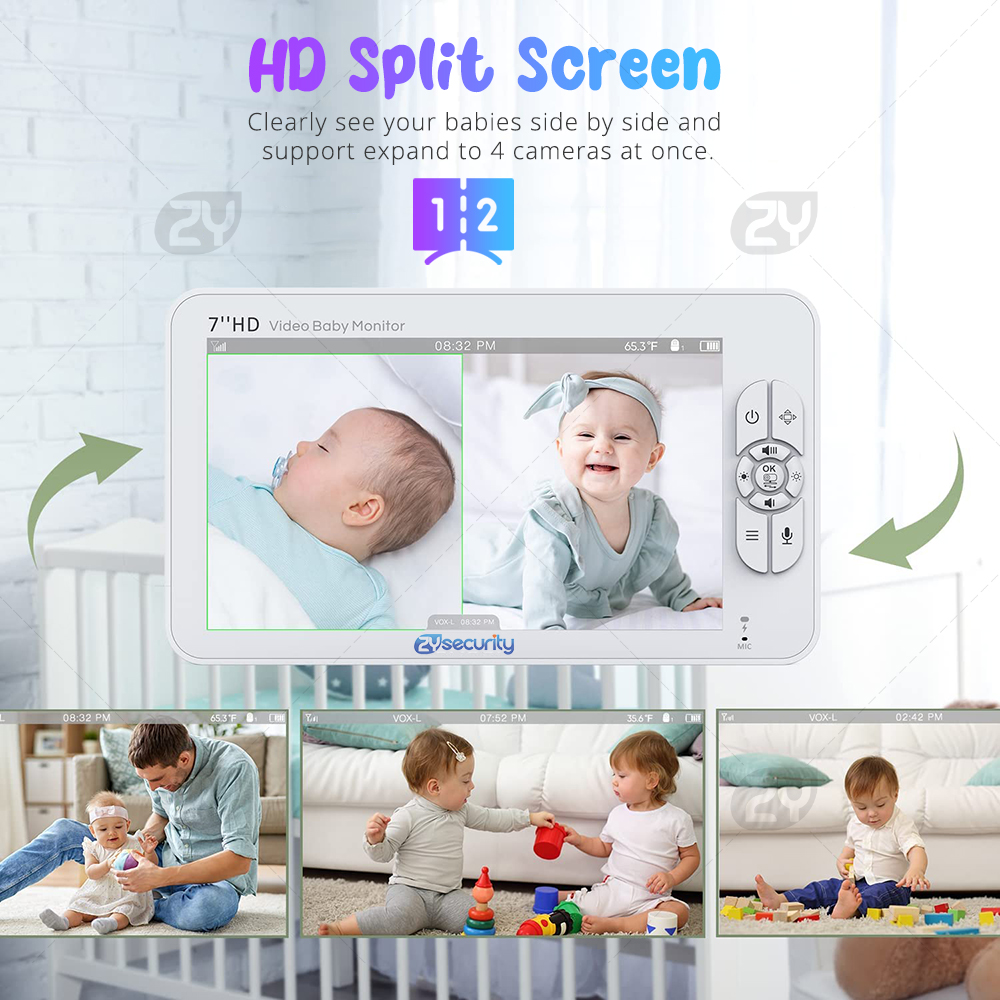 7.0 inch Video Baby Monitor HD - đánh giá và giá Audio Music For Video