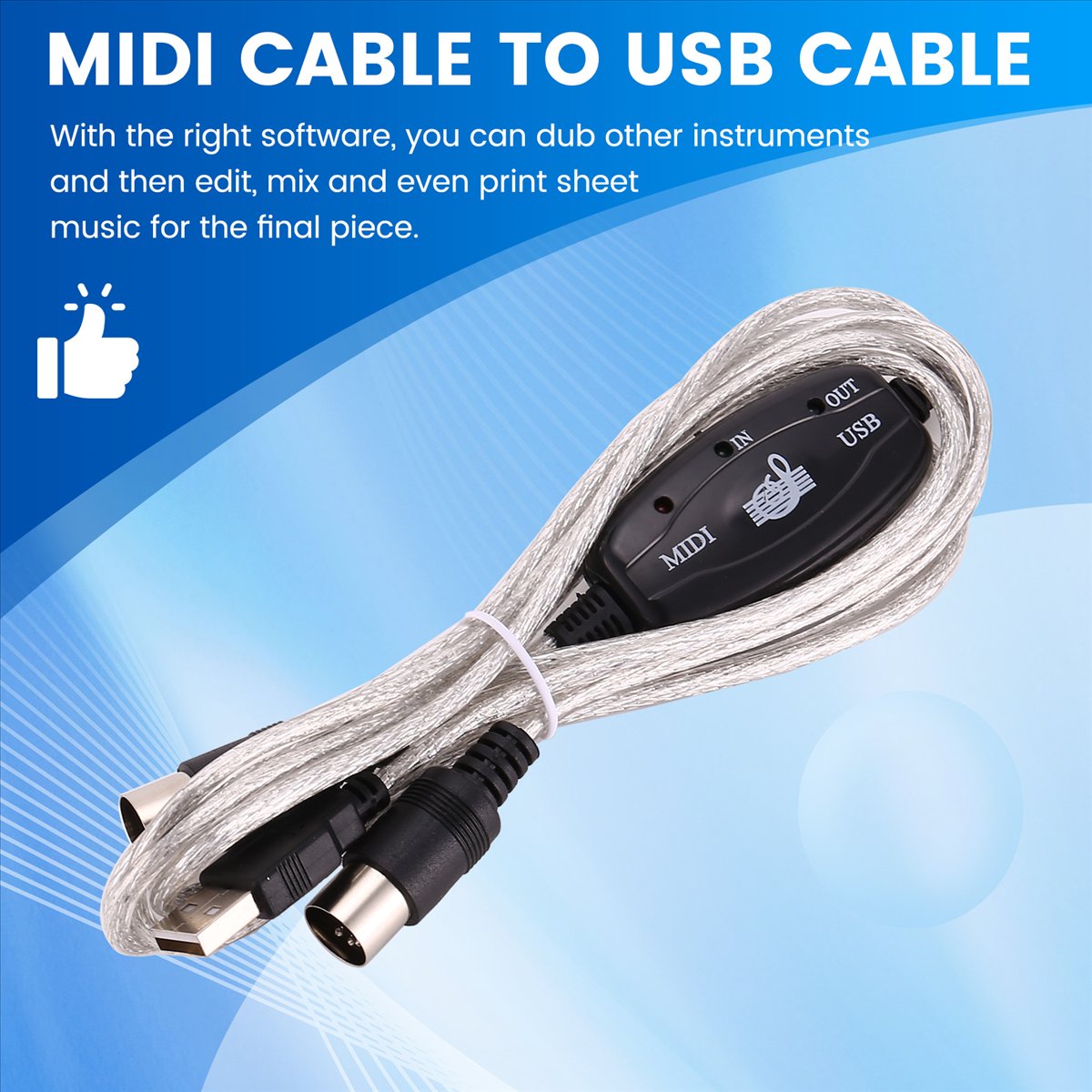 AA80 USB to MIDI 5Pin Cable Co - đánh giá và giá Audio Music Editing