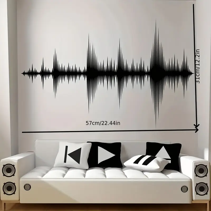 Sound Boeing Wave Wall Sticker - đánh giá và giá Audio Music Wallpaper