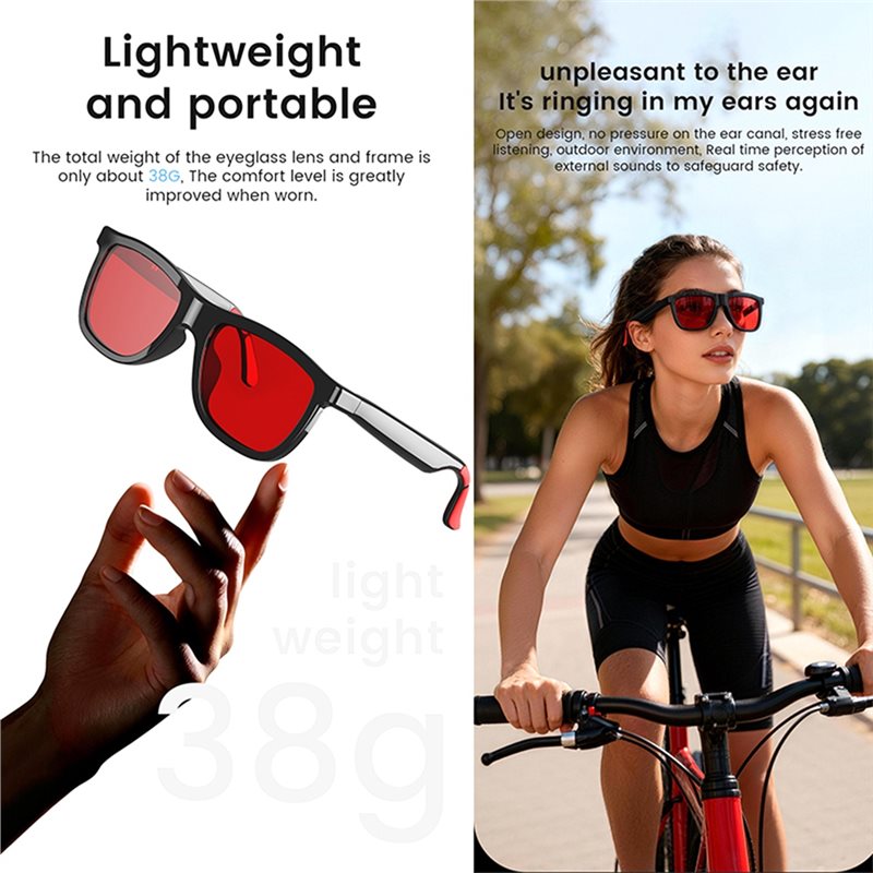 AI Smart Audio Glasses Touch T - đánh giá và giá Audio Music Bluetooth