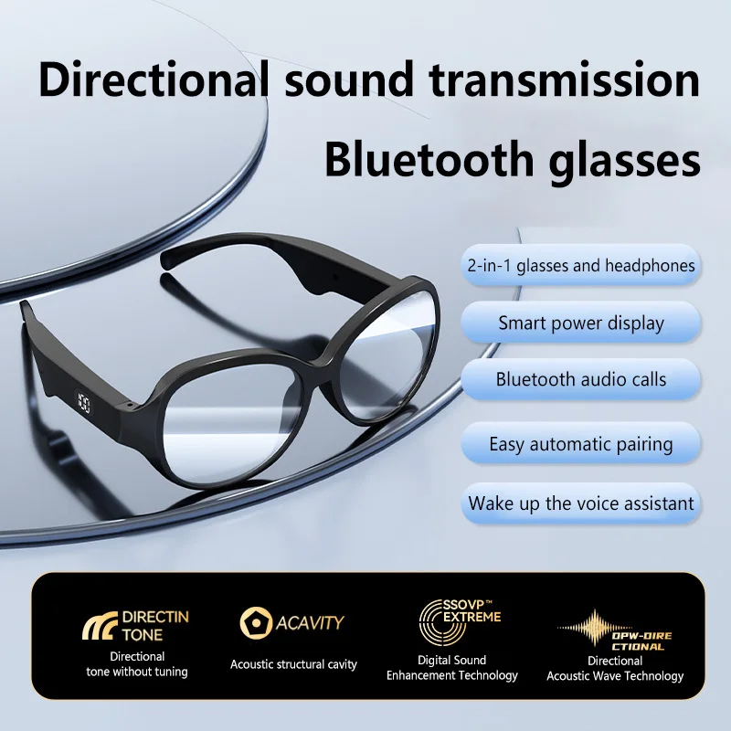 2-in-1 Smart Audio Glasses Wir - đánh giá và giá Audio Music Bluetooth
