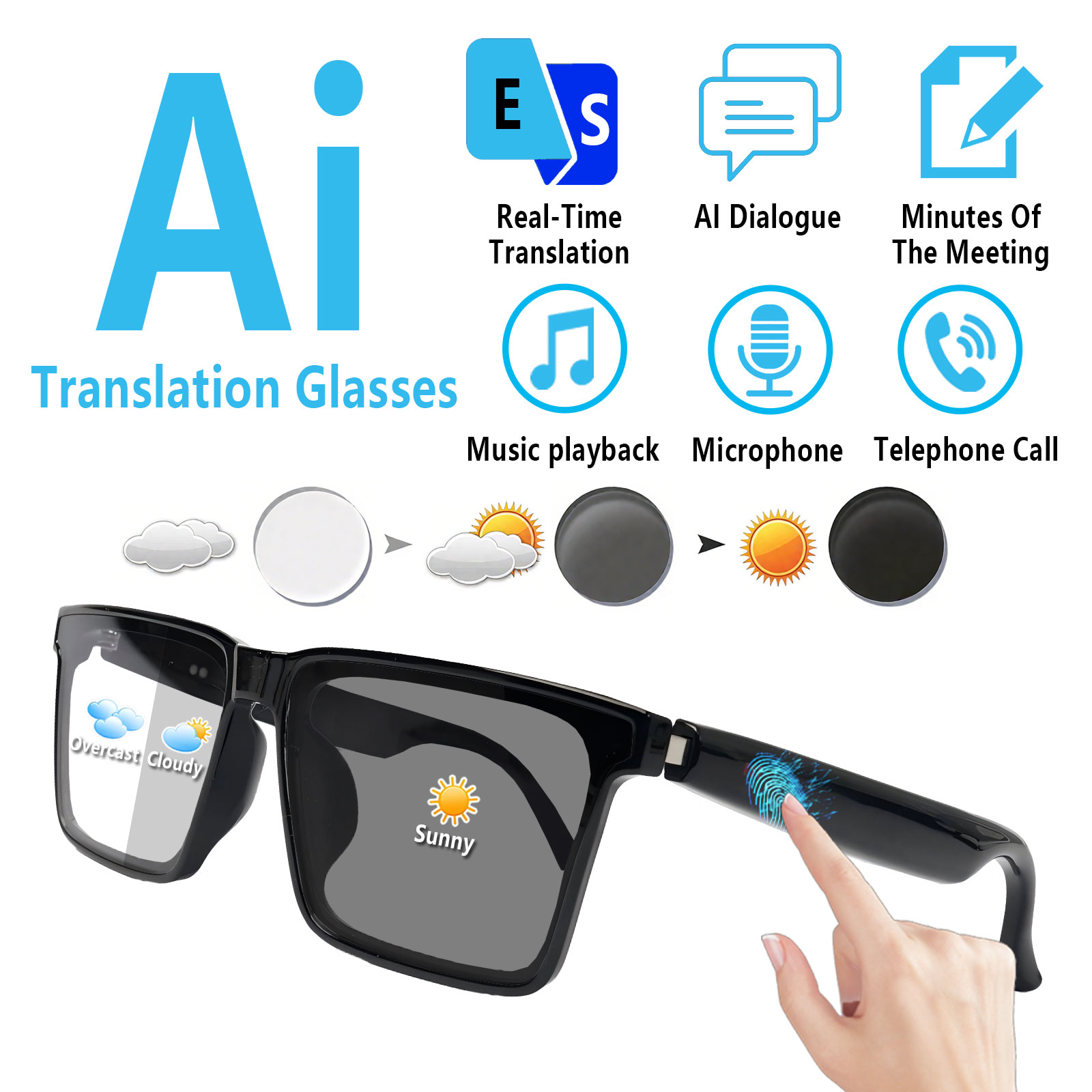 Smart Audio Glasses with Real- - đánh giá và giá Audio Music Bluetooth