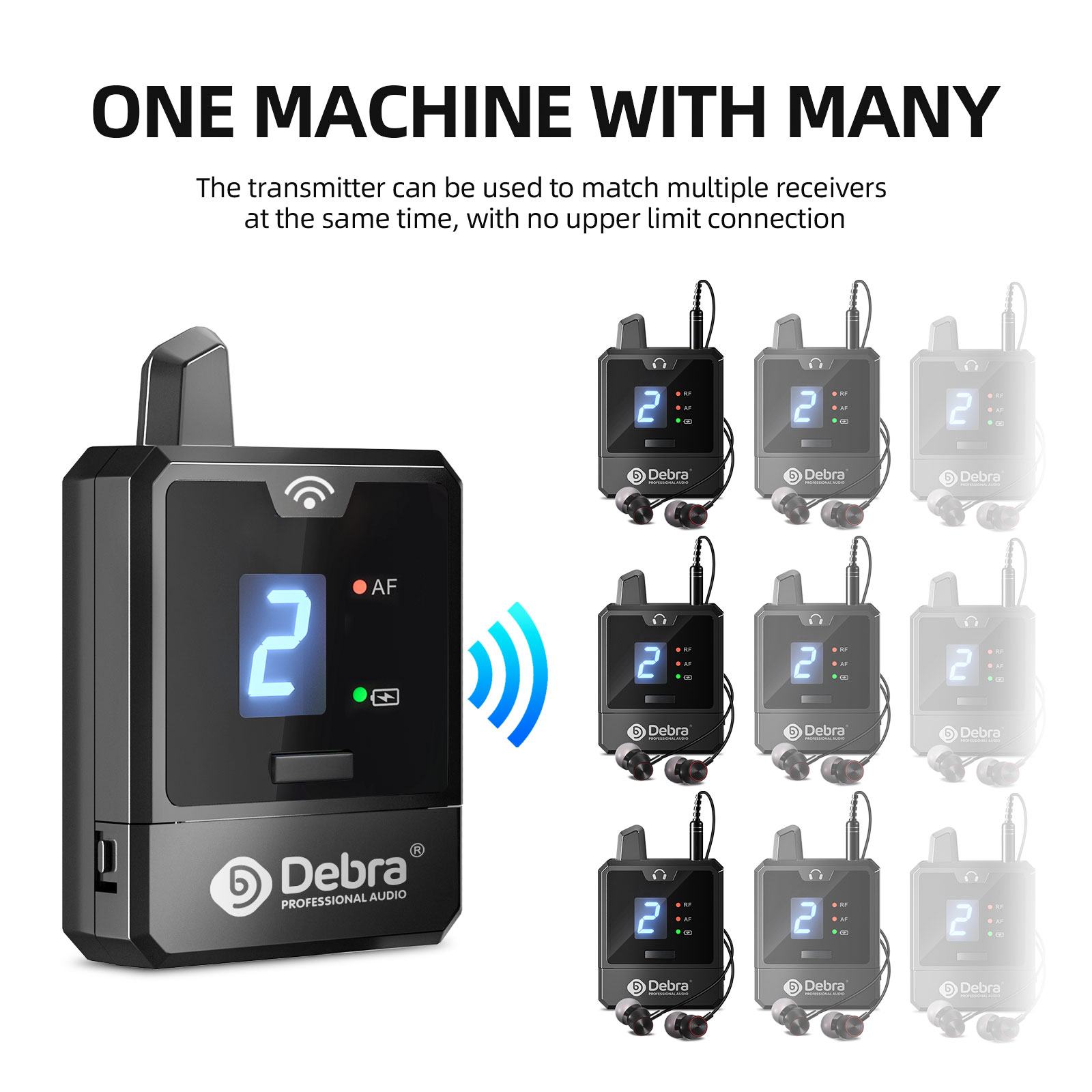 Debra UHF IEM Wireless In-Ear  - đánh giá và giá Audio Music Recorder
