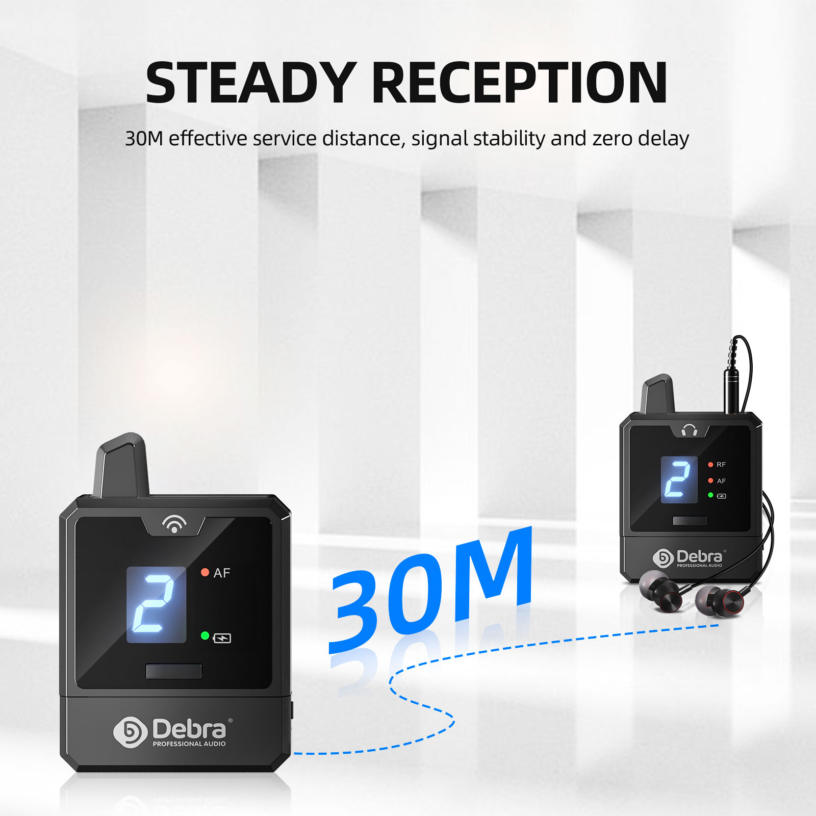 Debra UHF IEM Wireless In-Ear  - đánh giá và giá Audio Music Recorder