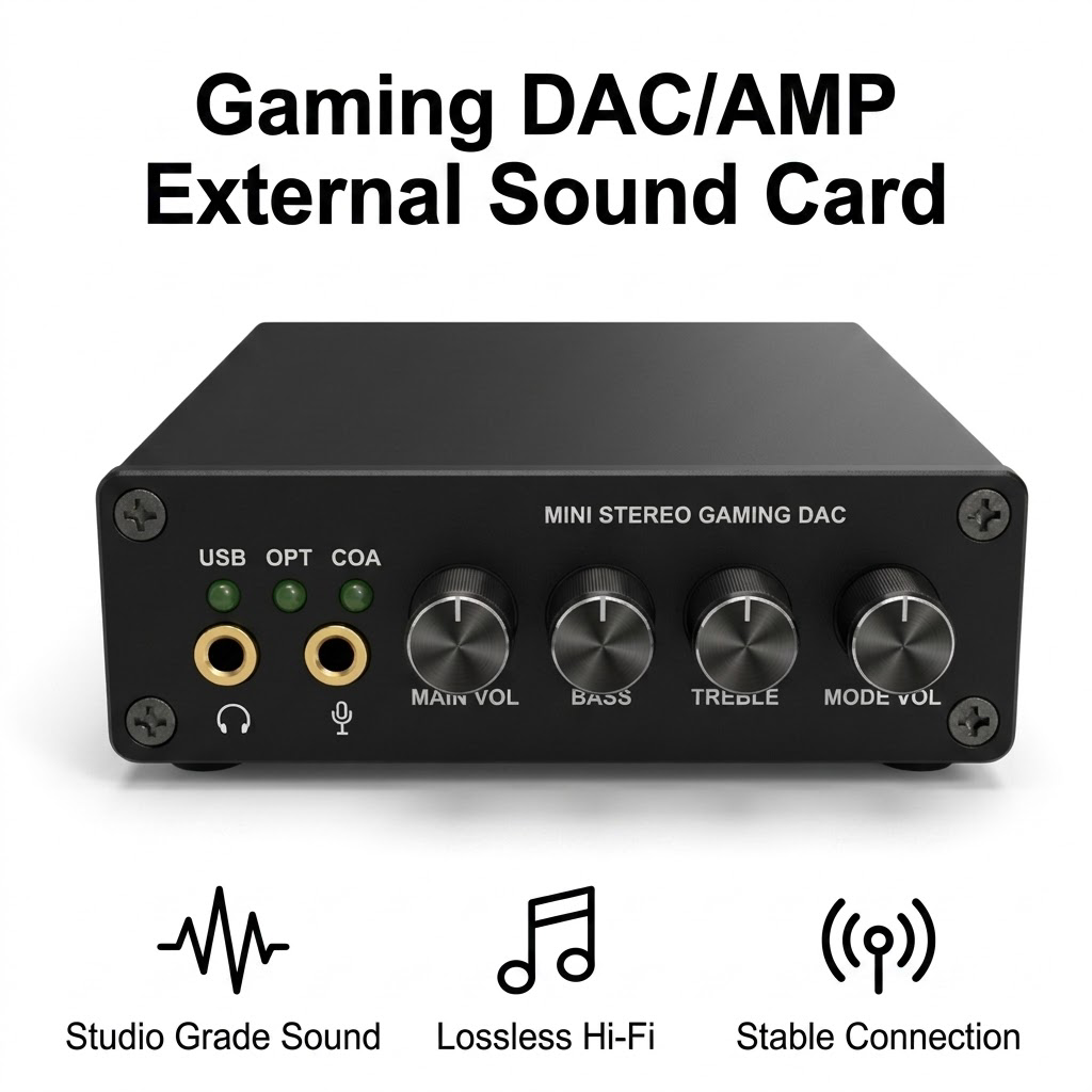Mini Gaming DAC Headphone Ampl - đánh giá và giá Portable Amplifier Mini