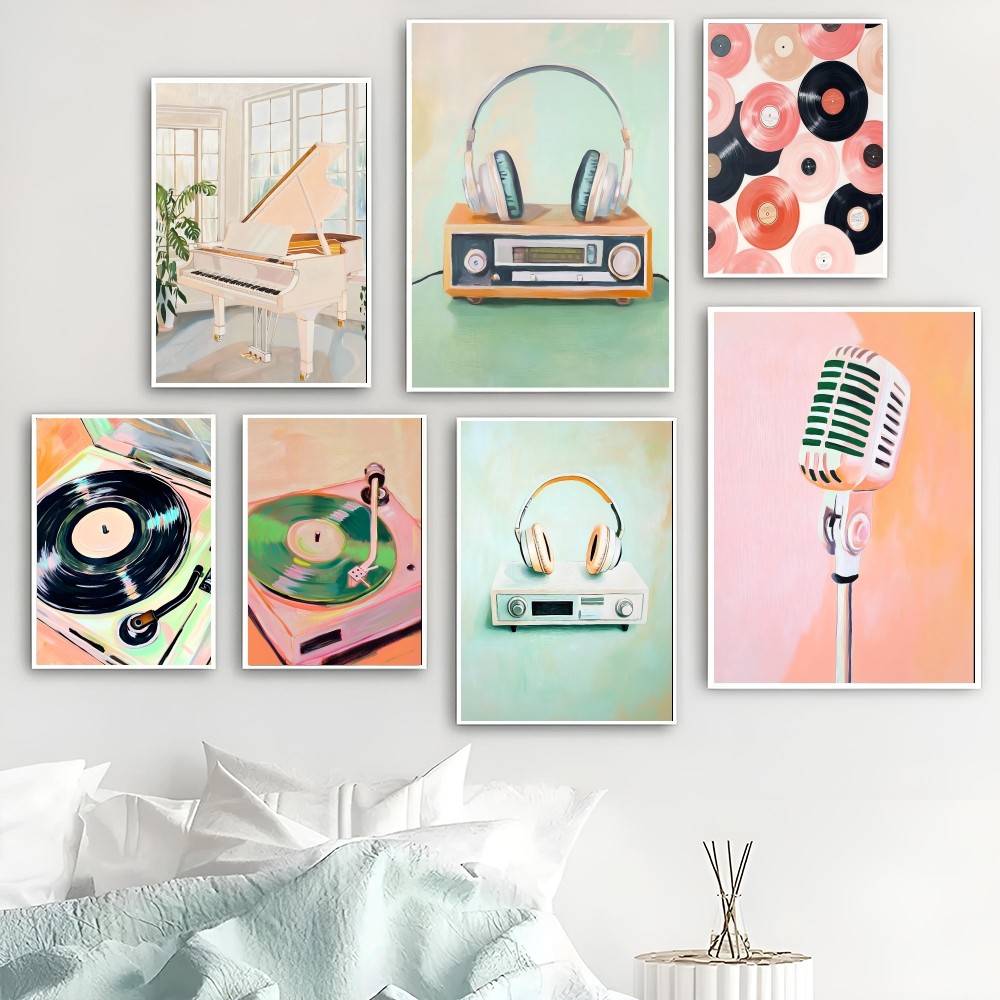 Vintage Audio Paper Poster Han - đánh giá và giá Audio Music Wallpaper