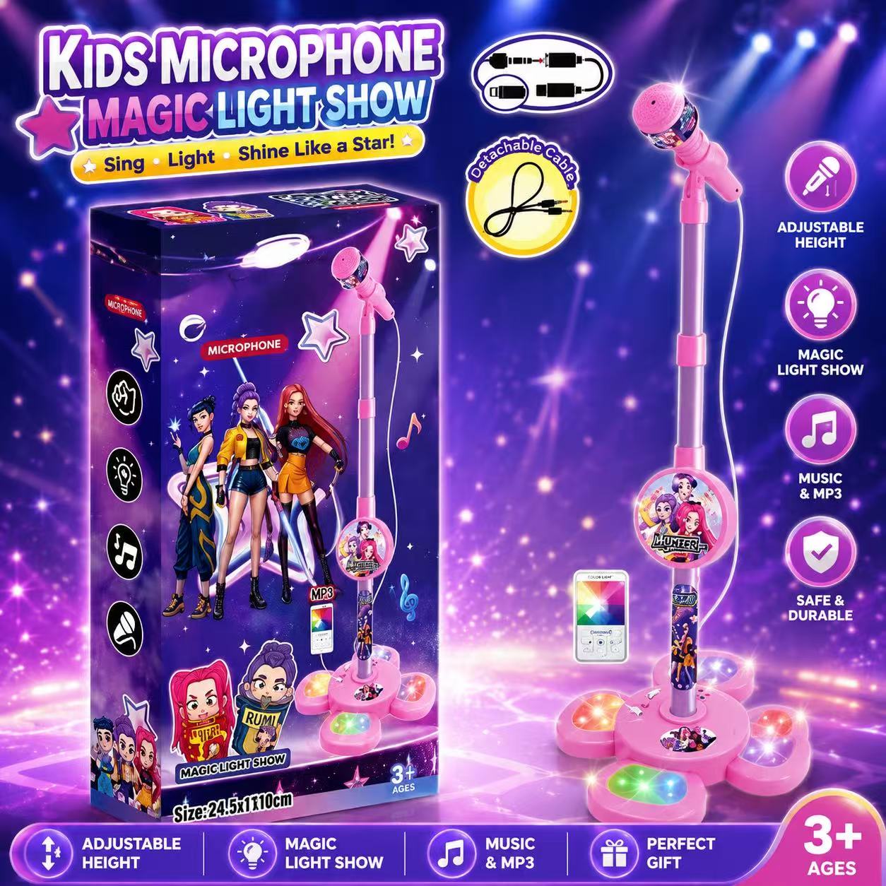 Karaoke Microphone with Stand, - đánh giá và giá Audio Music Editing